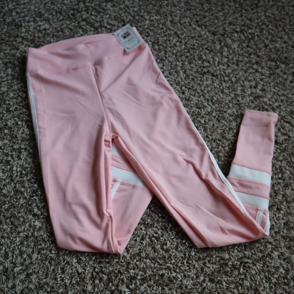 LIDA Women Pink Athletic Leggings Size S/M